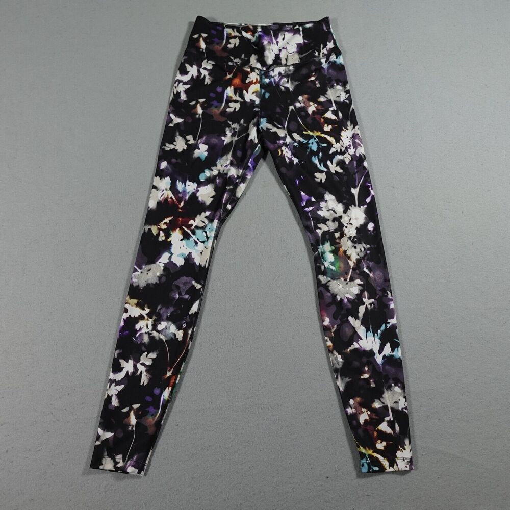 Nike Dri - Fit‎ Training Tights The One All over Floral Print Mid Rise Medium